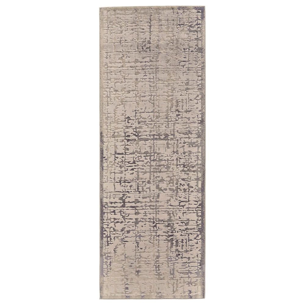Feizy Prasad 2"10" x 7"10" Gray Runner, , large