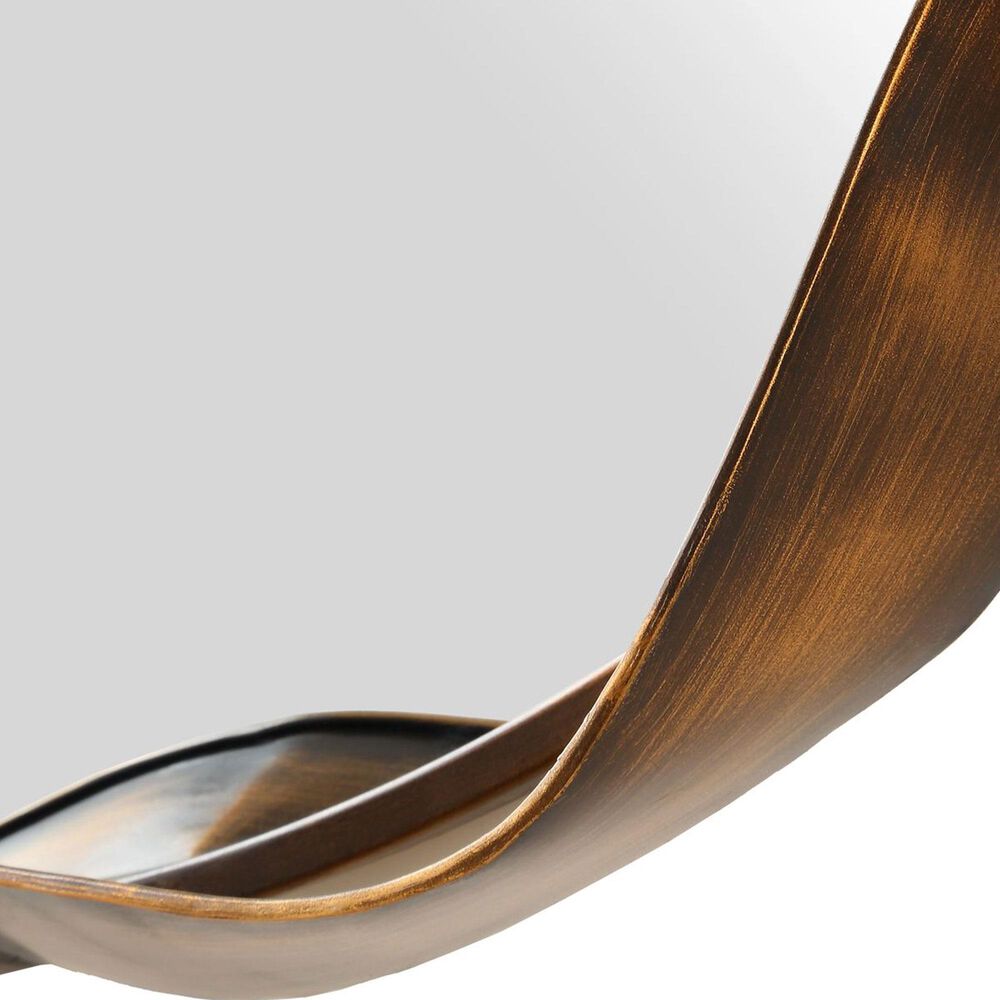 Uttermost Catch The Wave Wall Mirror in Warm Bronze and Champagne, , large