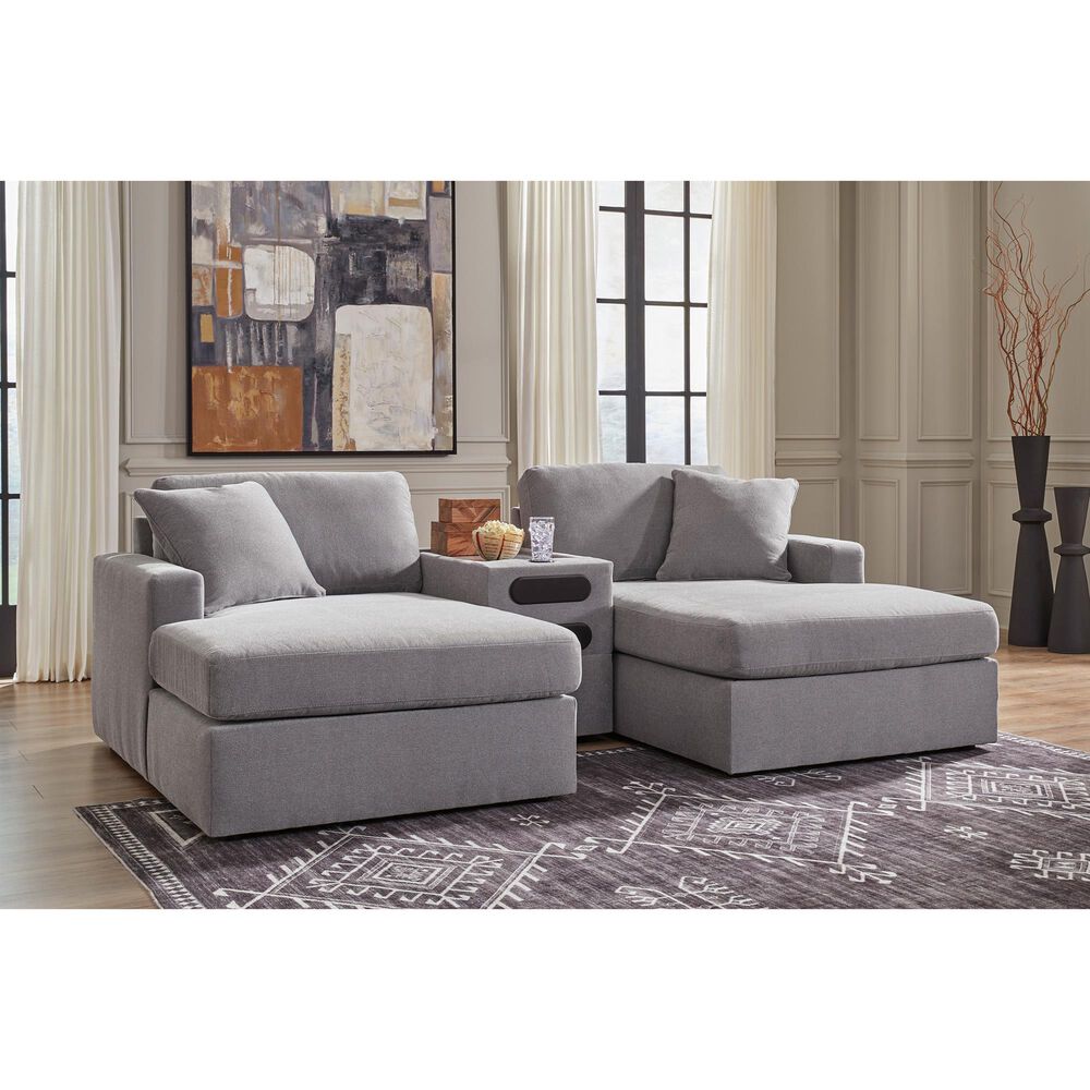 Ashley Modmax Right-Arm Facing Corner Chaise In Granite