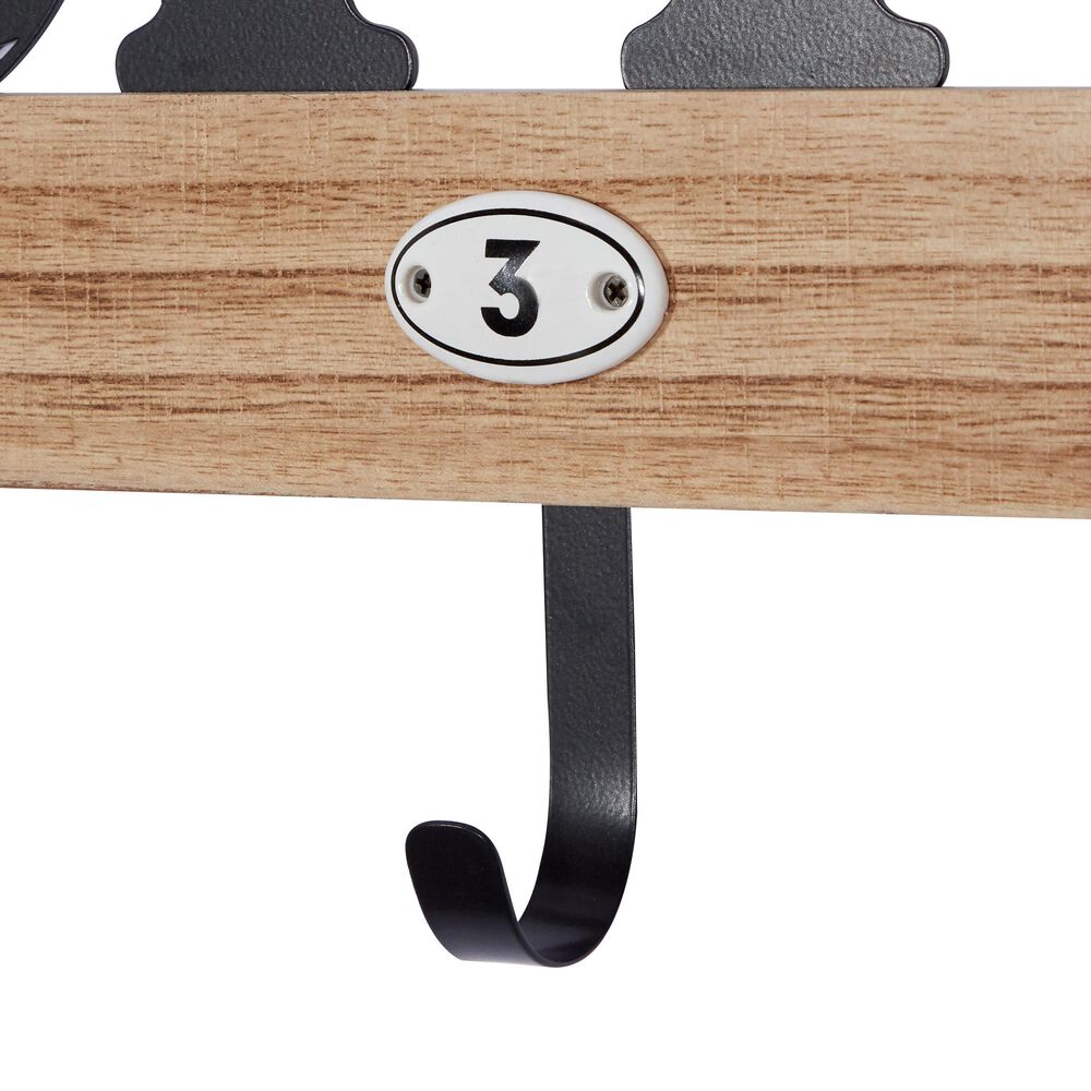 Maple and Jade Farmhouse &quot;Coffee&quot; Wall Hook in Brown, , large