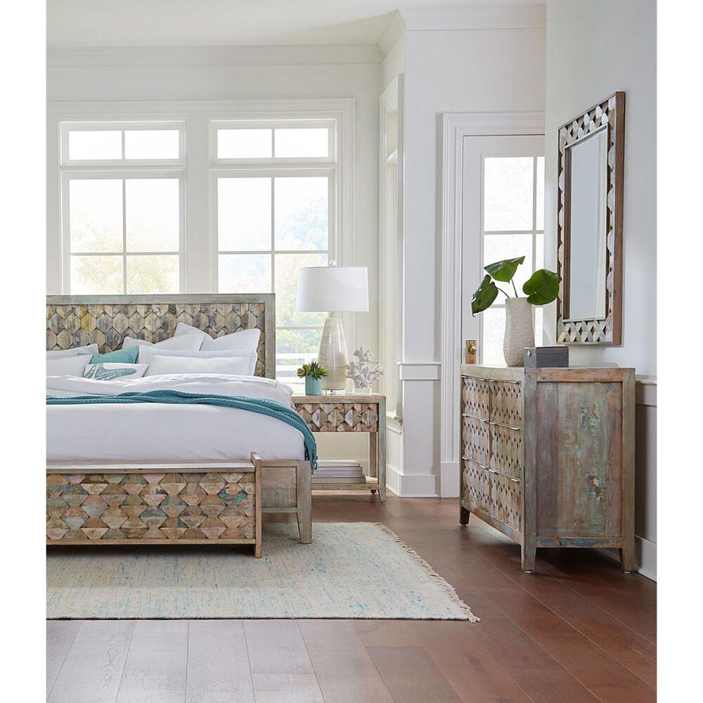 Home Trends &amp; Design Ibiza King Platform Bed in Vintage Teal, , large
