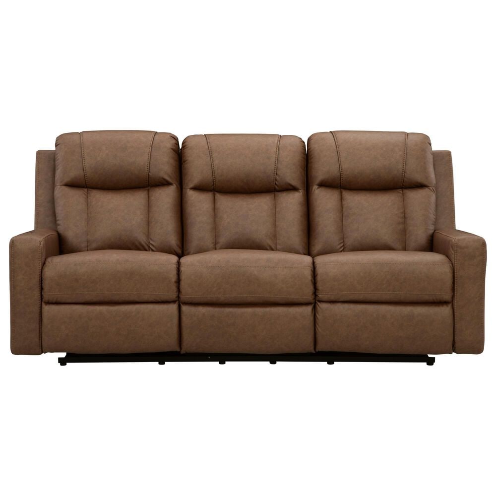 Ashley Mackmenville Manual Reclining Sofa in Caramel, , large