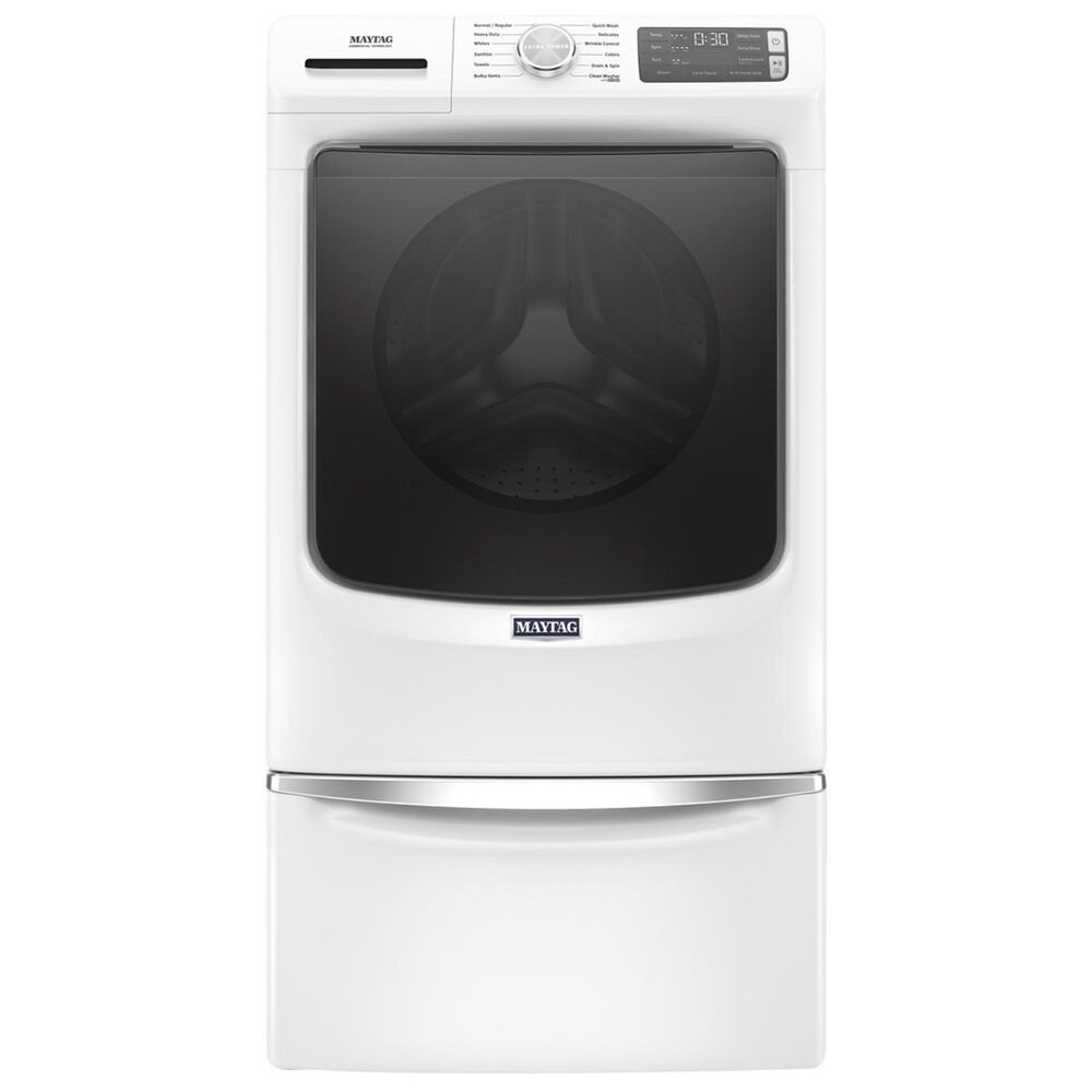 Maytag 4.8 Cu. Ft. Front Load Washer with Steam in White, , large