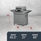 Tytus Anaheim and Emberwood 3-Piece Modular Duo with Tabletop Grill and Griddle in Gunmetal Gray, , large