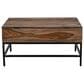 Linden Boulevard Springdale Lift Top Cocktail Table in Brown, , large