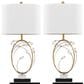 LumiSource Crystal Buds Table Lamp in Black, Clear and Gold (Set of 2), , large
