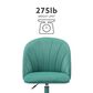 Linden Boulevard Velvet Desk Chair in Aqua, , large