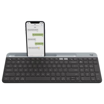 Logitech Slim Multi-Device Wireless Keyboard in Graphite, , large