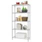 Furniture of America Harrison 5-Tier Storage Shelf in Chrome, , large