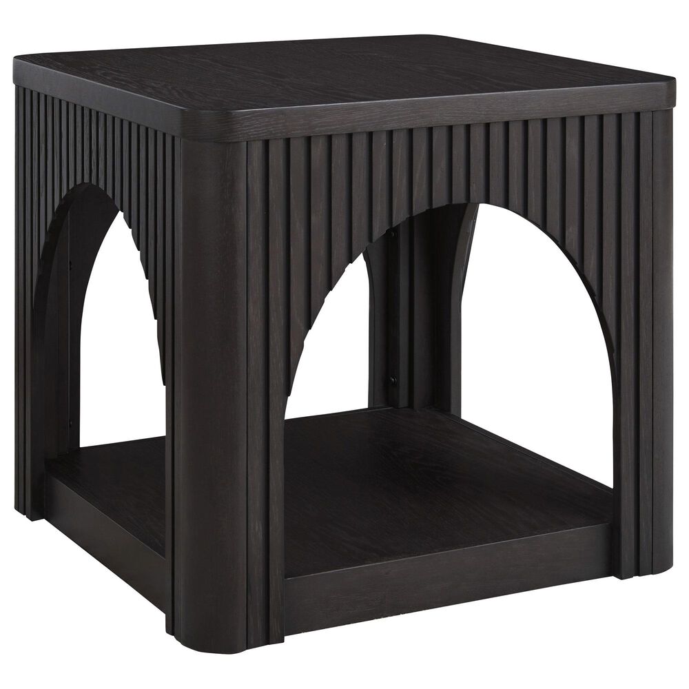 Ashley Yellink Square End Table in Black, , large