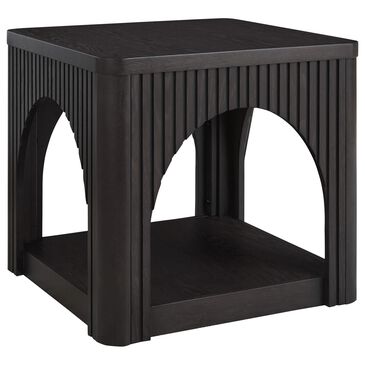 Ashley Yellink Square End Table in Black, , large