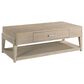American Drew Kaplan 1-Drawer Coffee Table in White Oak, , large