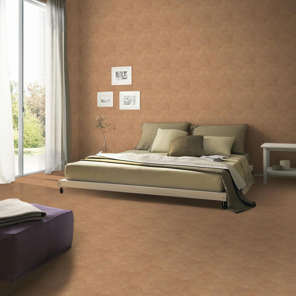 Dal-Tile Rekindle Terracotta 13.5&quot; x 13.5&quot; Canvas Dot Porcelain Mosaic Sheet, , large