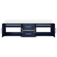 Lexora Home Geneva 72" Double Bathroom Vanity in Navy Blue with 2 cm White Cultured Marble Top and Rectangular Sinks, , large