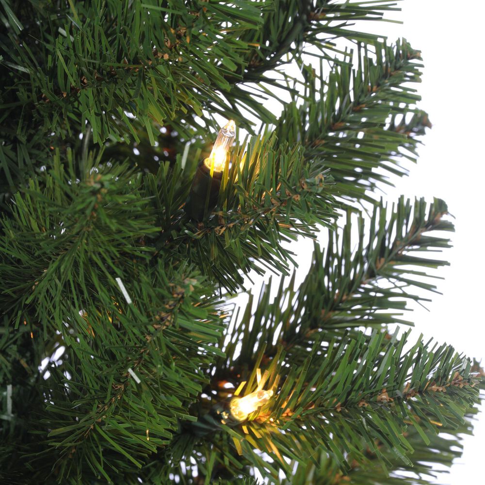 The Gerson Company 4-Piece Vancouver Pine Artificial Christmas Tree Set with Warm White LED Lights in Green, , large