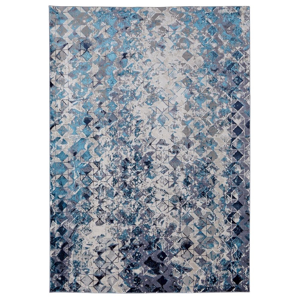 Feizy Indio 5" x 8" Blue Area Rug, , large