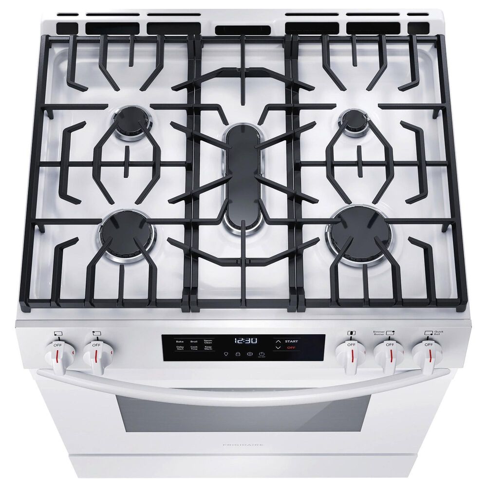 Frigidaire 30&quot; Slide-In Front Control Gas Range with Quick Boil in White, , large