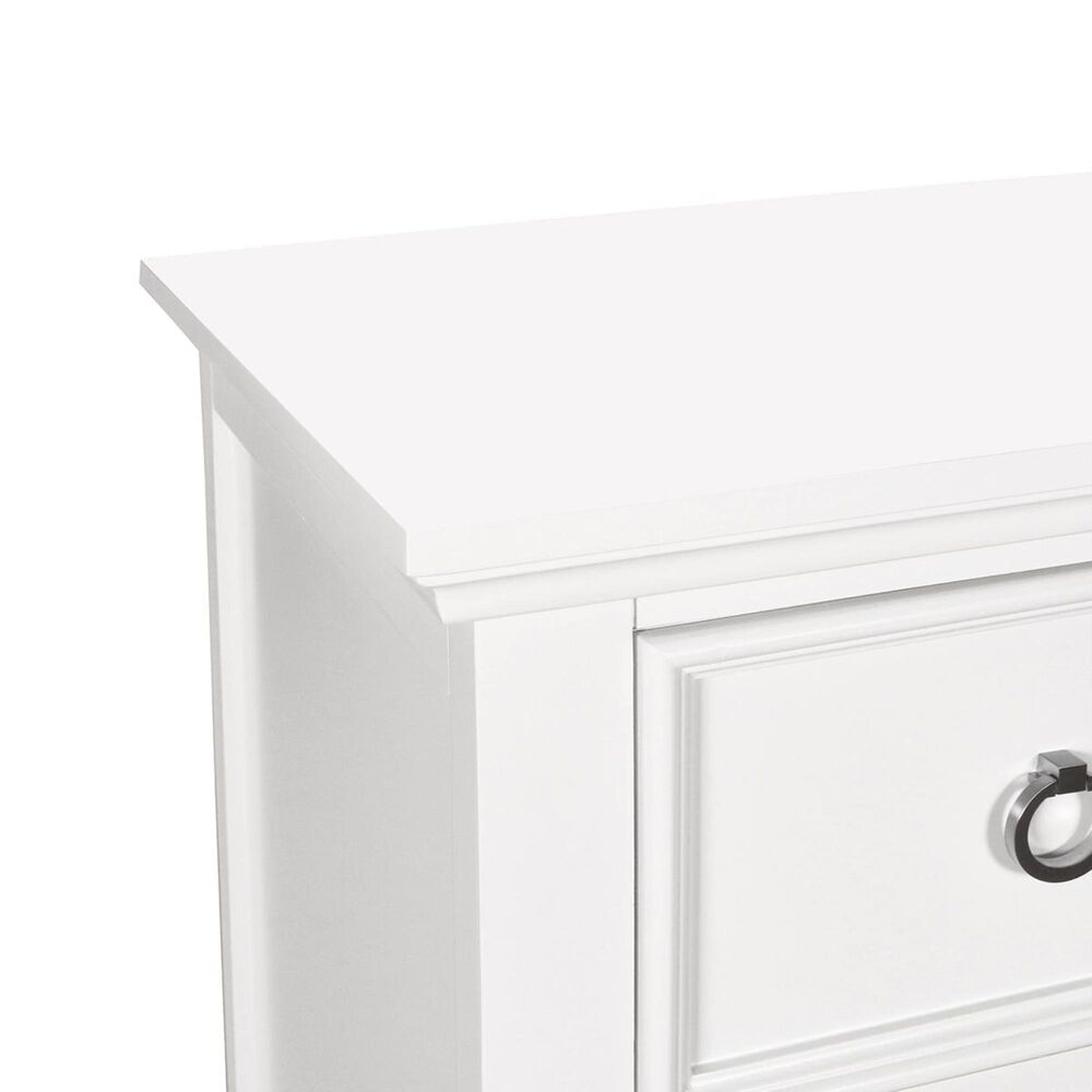 New Heritage Design Tamarack 2 Drawer Nightstand in White, , large