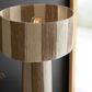 Kalalou Striped Table Lamp in Natural and White, , large