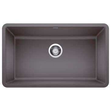Blanco Precis 30" Single Bowl Kitchen Sink in Cinder, , large