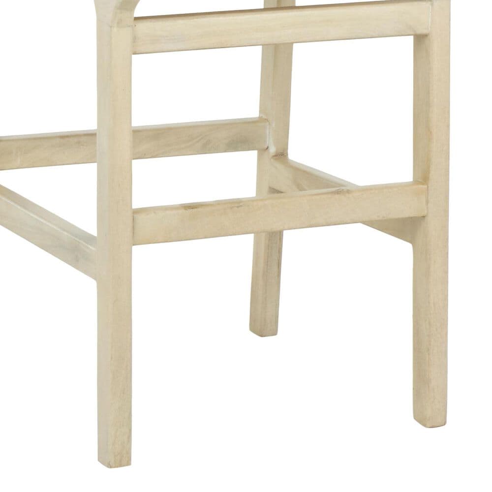 Maple and Jade Handmade Woven Kitchen Bar Stool with Light Brown Cushion in Light Brown, , large