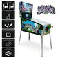 Wonderland Amusements Alice Goes to Wonderland Pinball Machine in Black, , large