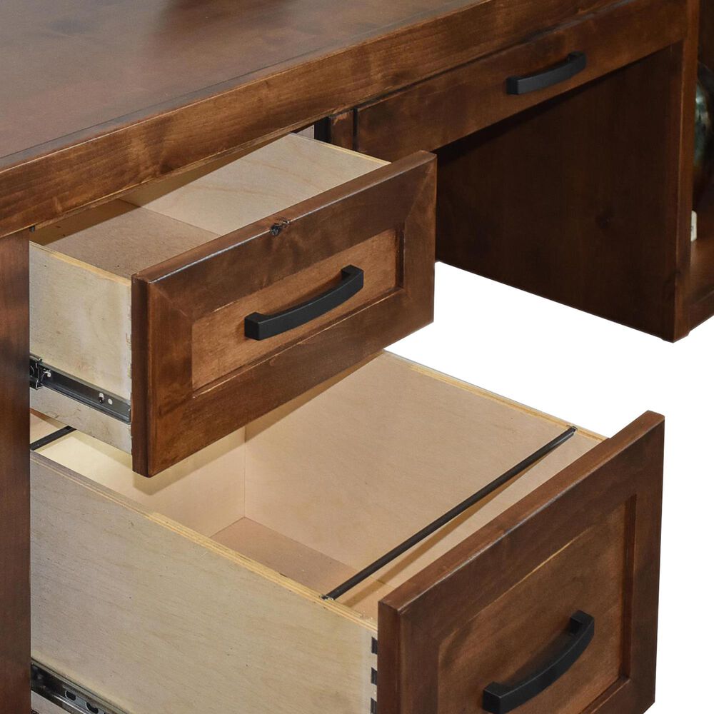 Legends Home Sausalito Executive Desk in Whiskey, , large