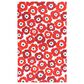 MuKitchen Vibe Dish Towel in Poppy Fields and White, , large
