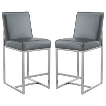 Dayton Element 24" Counter Stool in Graphite (Set of 2), , large