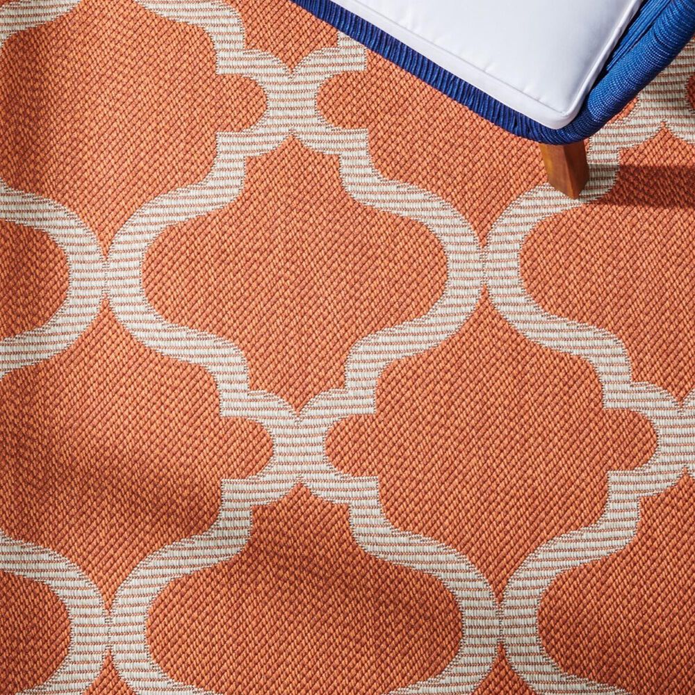 Safavieh Bermuda 3&#39; x 5&#39; Rust and Ivory Indoor/Outdoor Area Performance Rug, , large