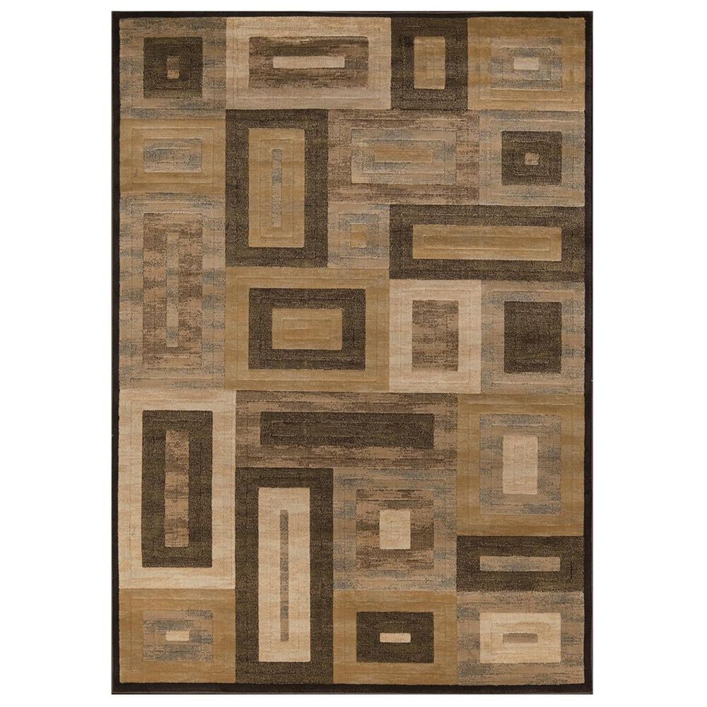 Momeni Dream DR-02 5'3" x 7'6" Brown Area Rug, , large