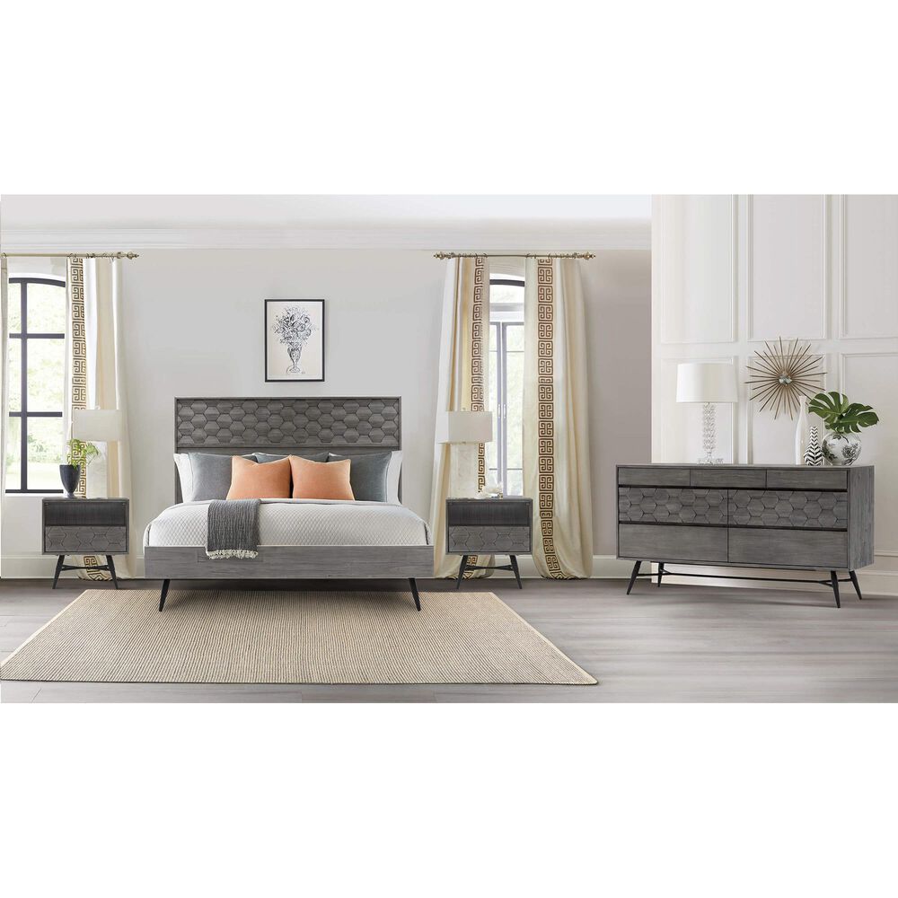 Blue River Makena 6 Drawer Dresser in Gray Acacia Wood, , large