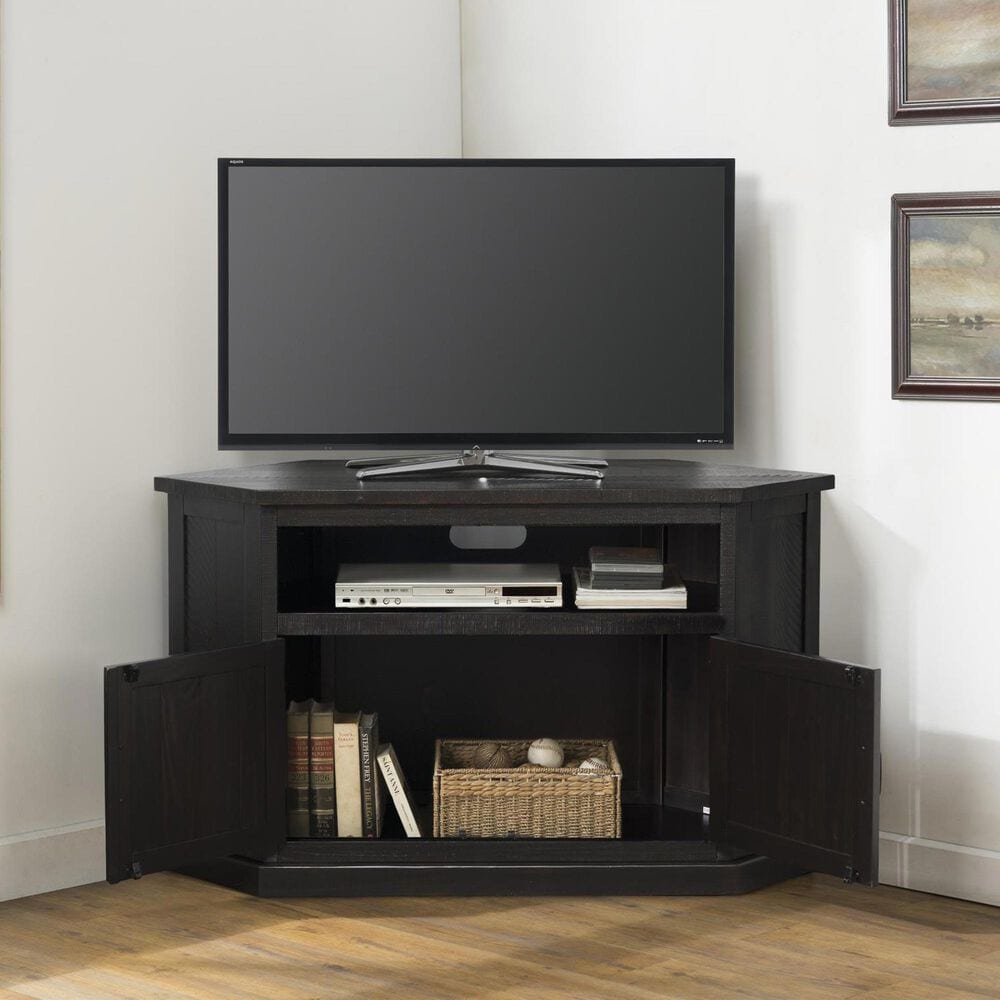 Forma &amp; Co Rustic Corner 30" Corner TV Stand in Espresso, , large