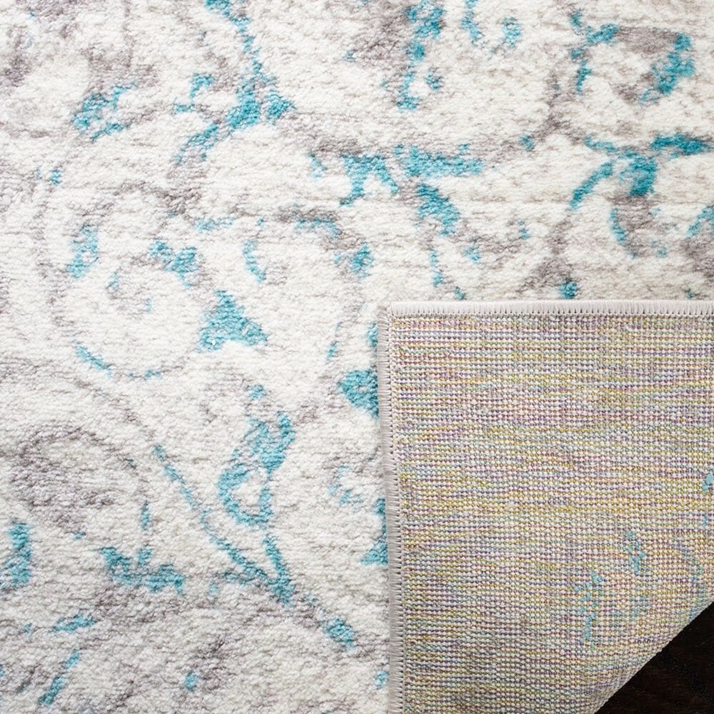 Safavieh Skyler SKY198D 2&#39; x 8&#39; Ivory and Blue Scatter Rug, , large
