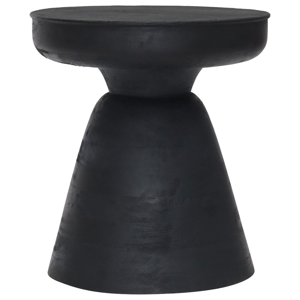 Zuo Modern Sage Table Stool in Matte Black/Black, , large