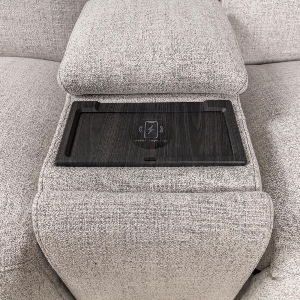 Interlochen 6-Piece Power Reclining Sectional with Power Headrests in Cloud, , large