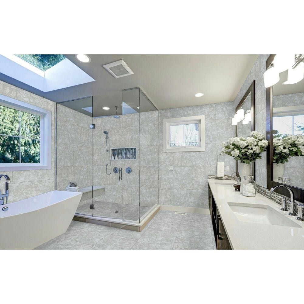 Emser Unified Gray 12" x 24" Glazed Porcelain Tile, , large