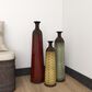 Maple and Jade Chevron Vase in Red, Grey and Yellow (Set of 3), , large