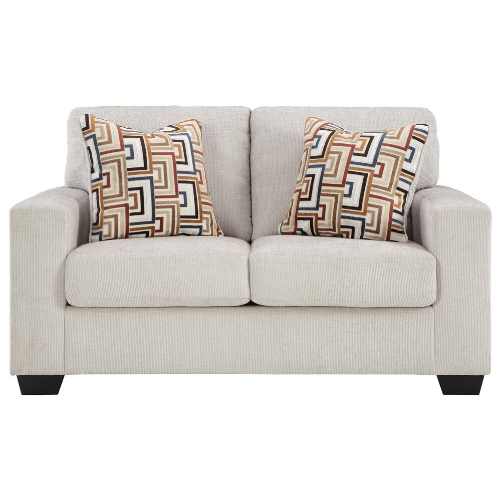 Ashley Aviemore Stationary Sofa and Loveseat Set in Stone, , large