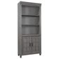 Riva Ridge Caraway Door Bookcase in Aged Slate, , large