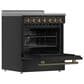 Forno Paolo 30" Freestanding Electric Range in Black, , large