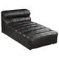 Moe"s Home Collection Ramsay Leather Chaise in Black, , large