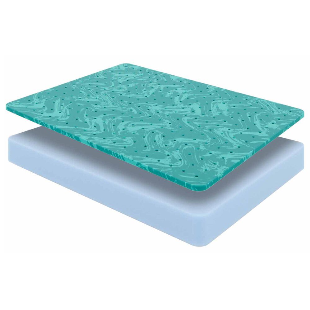 Hearth and Haven Diamond  8" Greyson Medium Waterfall-Top Full Mattress, , large