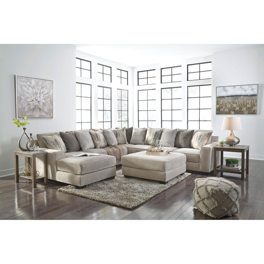 Ashley Ardsley Oversized Ottoman in Pewter, , large