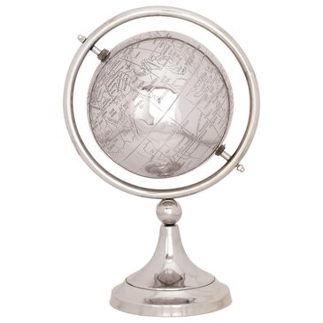 Novogratz 8" x 13" Globe in Silver, , large