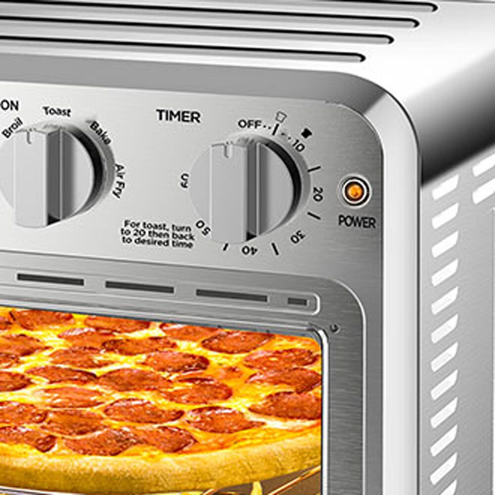 HOMLUX 16 Qt Air Fryer Toaster Oven in Silver, , large