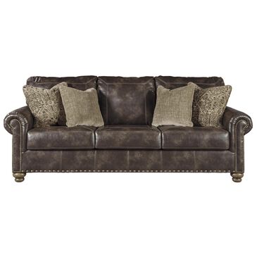 Signature Design by Ashley Nicorvo Stationary Sofa in Coffee, , large