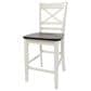 Waltham Asbury Park Counter Height Stool in White and Autumn, , large