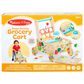 Melissa & Doug Wooden Shape Sorting Grocery Cart, , large