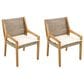 Hearth and Haven Outdoor Dining Chair in Cream (Set of 2), , large